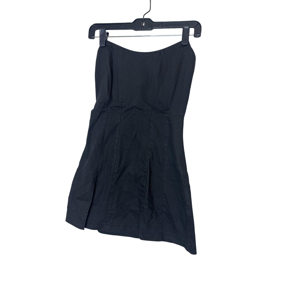 White Fox Dress‎ Womens Small Black Strapless Mini Fit & Flare Party Cocktail